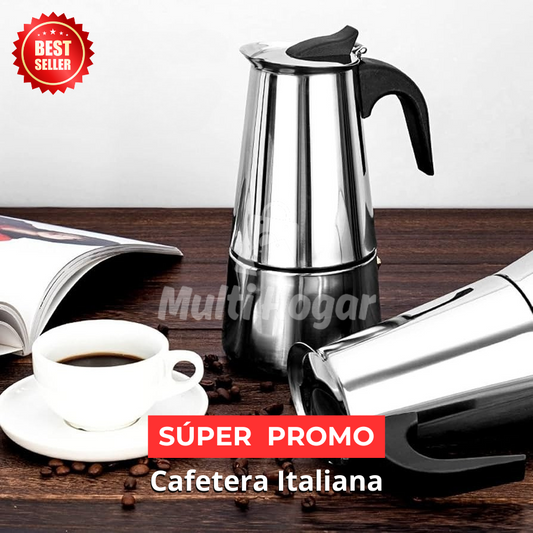 Cafetera Moka Espresso Con 6 Tazas