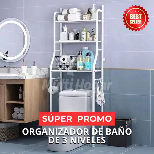 Organizador Multirack de Baño 3 Niveles