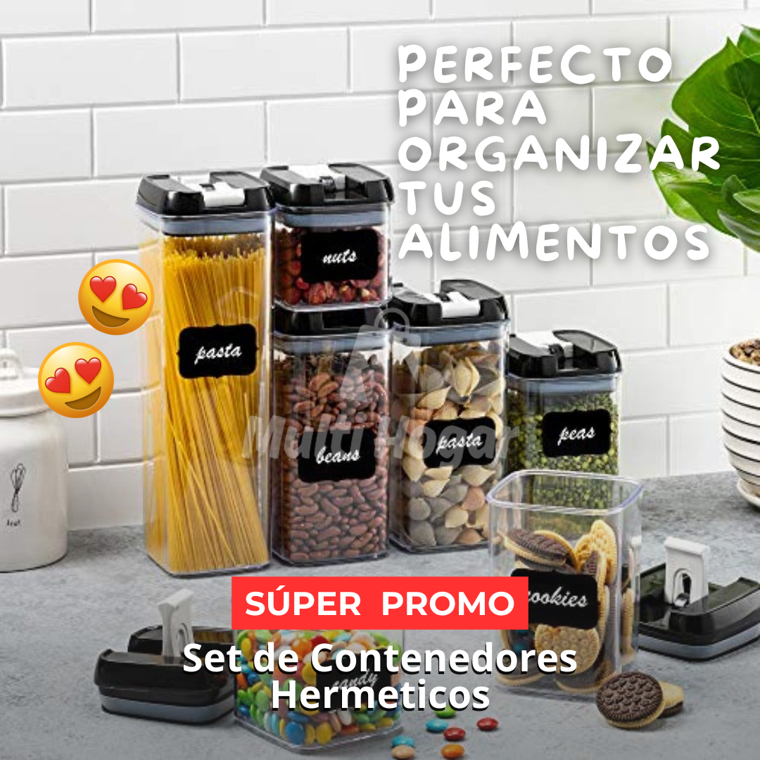 Set De 7 Contenedores Herméticos