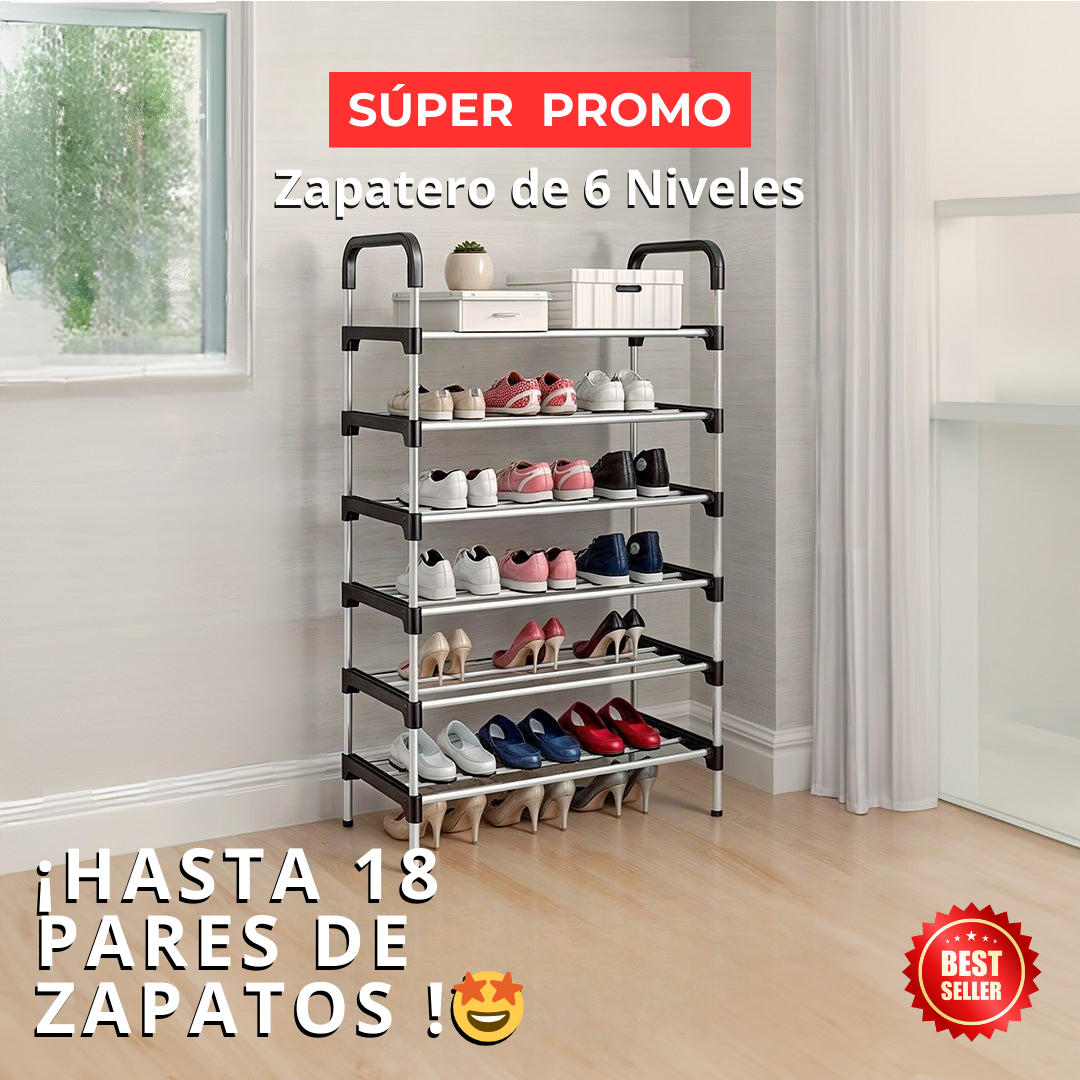 Zapatero Armable de 6 Niveles